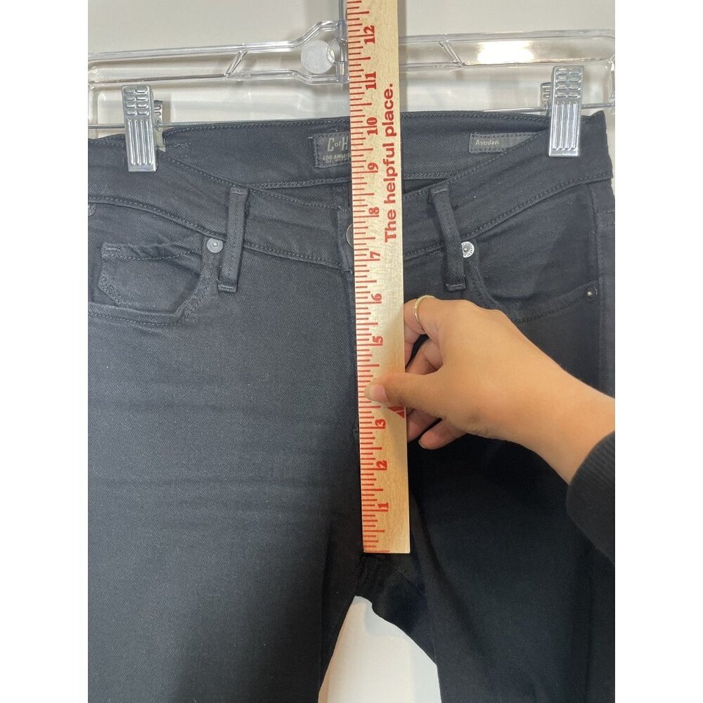 Citizens of Humanity Aveden Black Skinny Jeans Size 25 Women's Stretchy - Picture 6 of 9